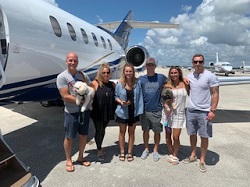 Jami and friends on a private charter