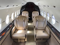 Private Jet Charter Hawker Interior