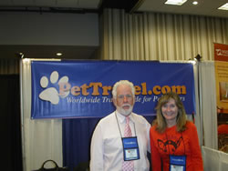 Bill and Celena at our booth